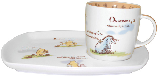 Snack Plate and Mug in Tin Friend Forever